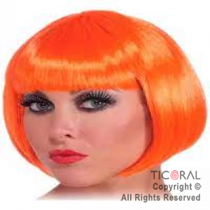 PELUCA CARRE NARANJA X 1